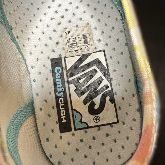 Vans Authentic Comfy Cush Tie Dye Sneakers US Size W7.5/M6 - Picture 5 of 5